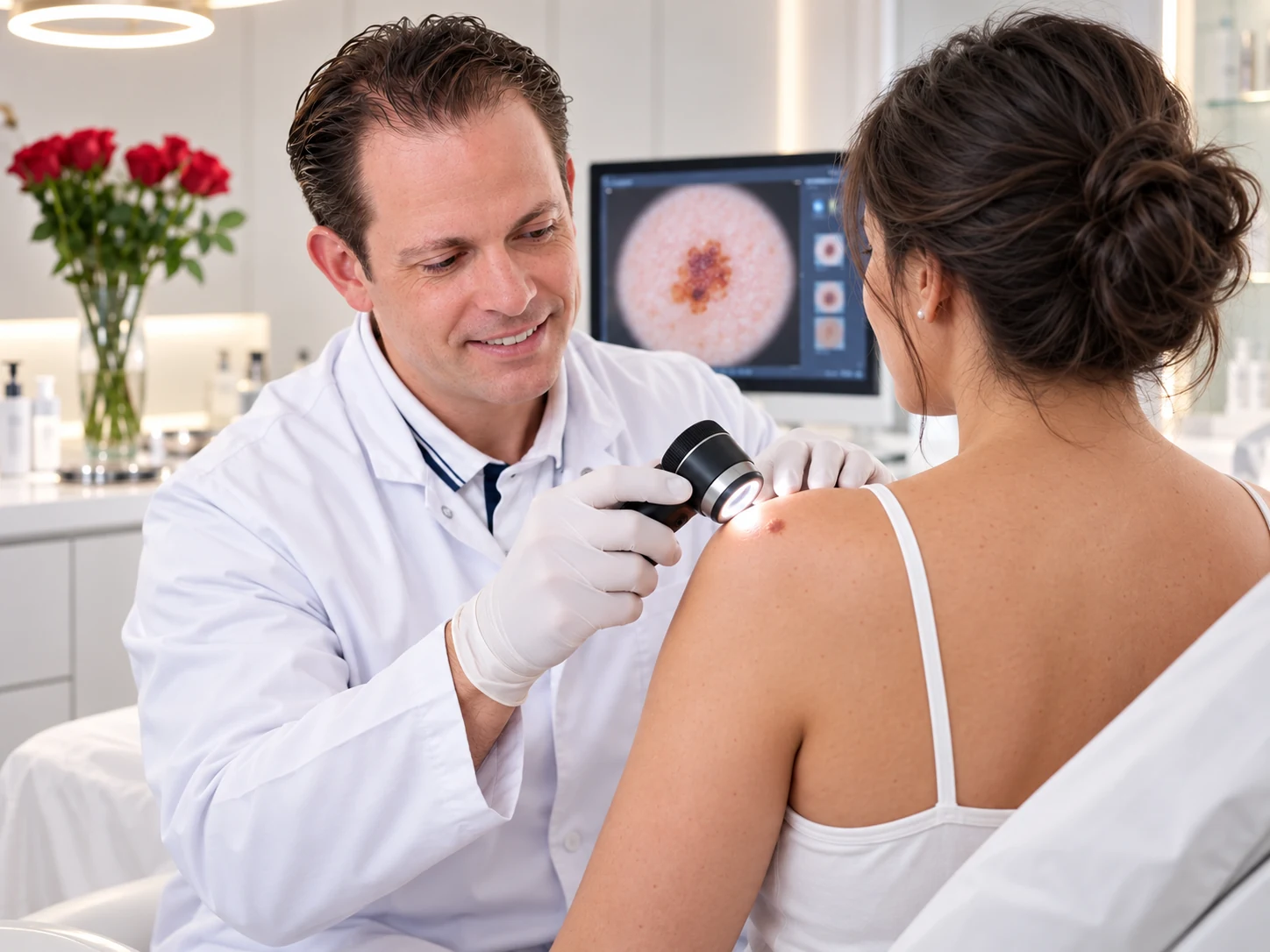 Dermatologische Untersuchung der Haut